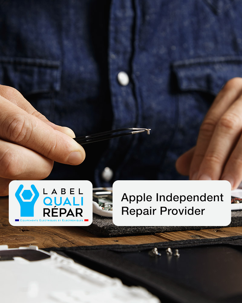 Réparation mobile, techniciens certifiés Quali Repar et IRP Apple